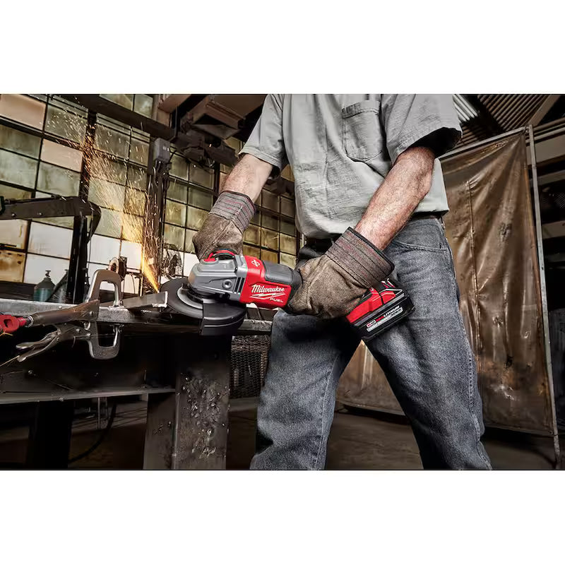 18V Lithium-Ion Brushless Cordless 4-1/2 in./6 in. Grinder Kit with Two 6.0 Ah Battery D773