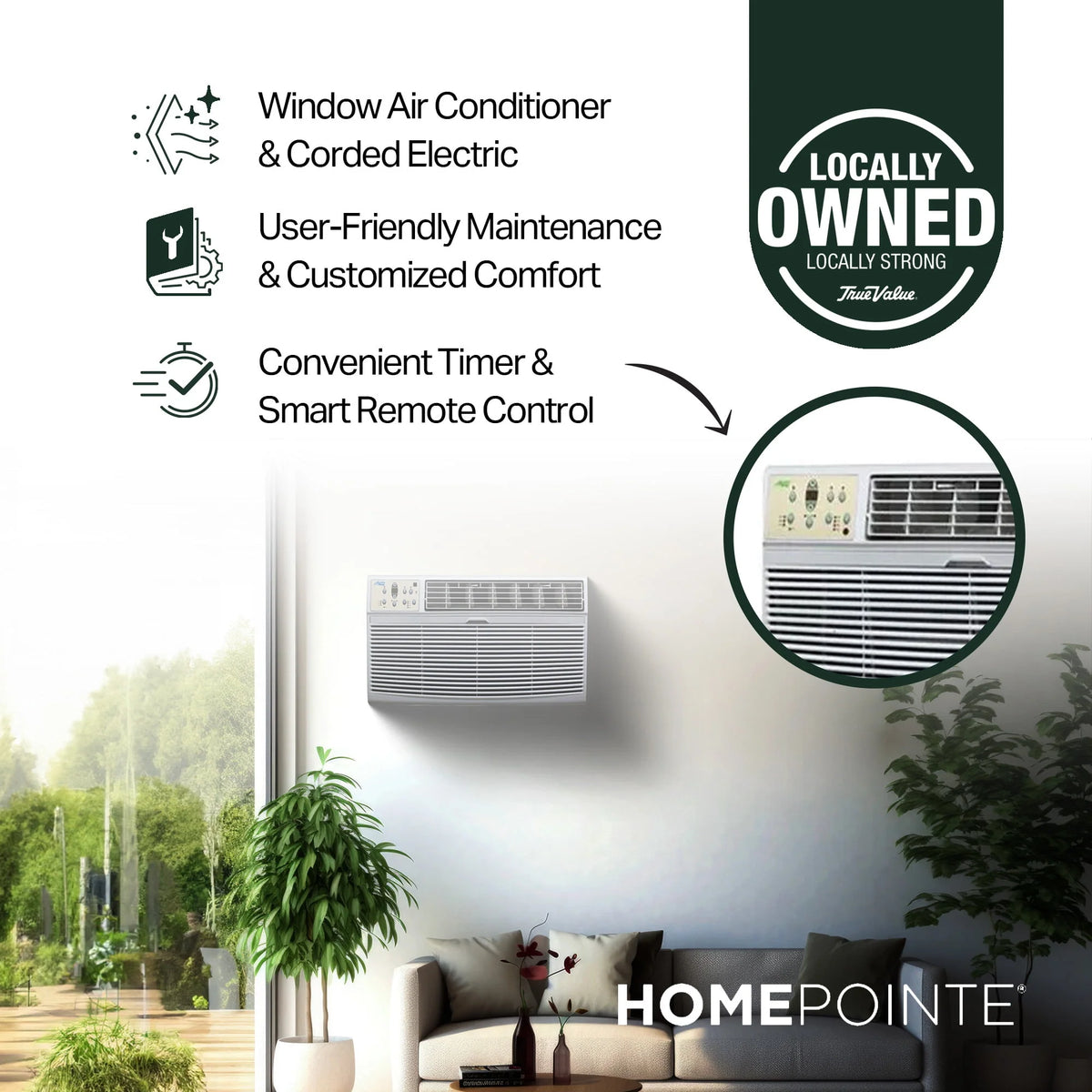 12,000 BTU 230 Volt Through The Wall Air Conditioner N28615