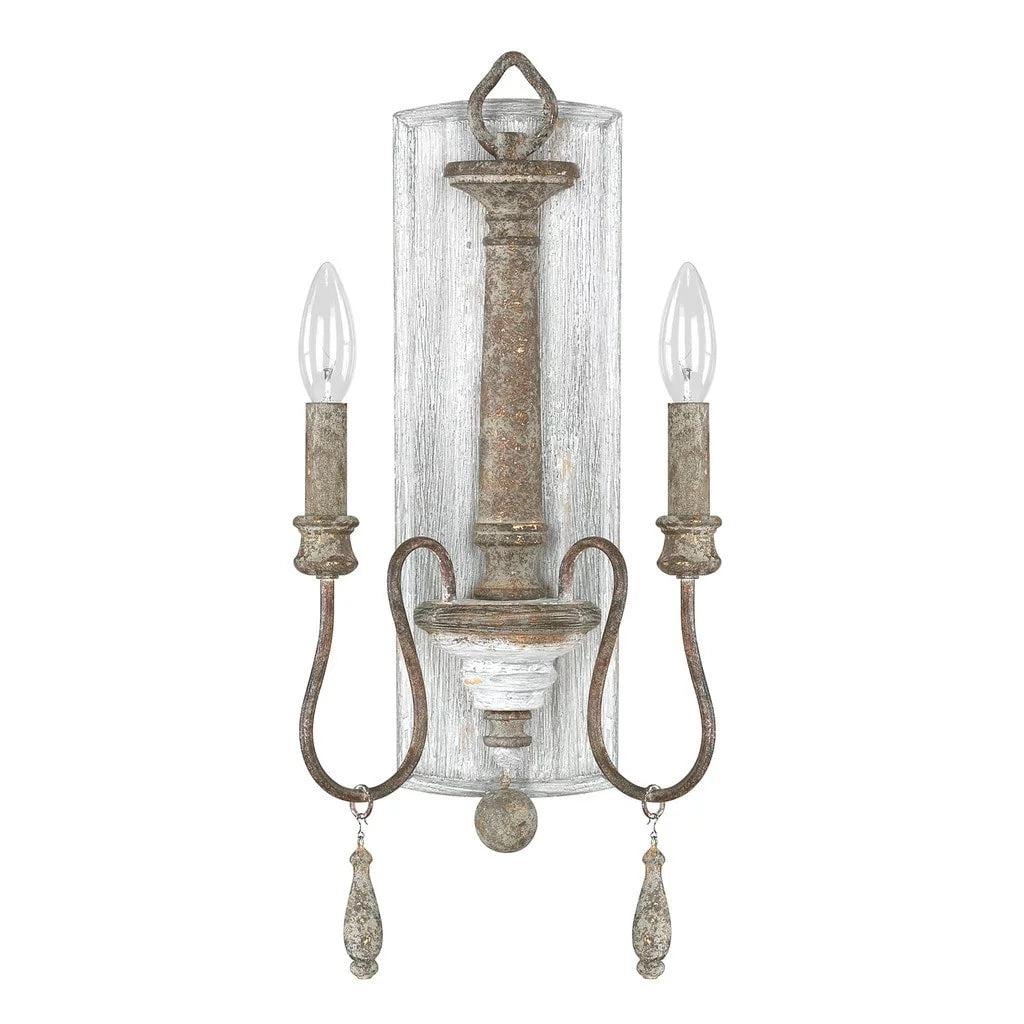 2 Light Wall Sconce 19.5 Inches Tall E1624