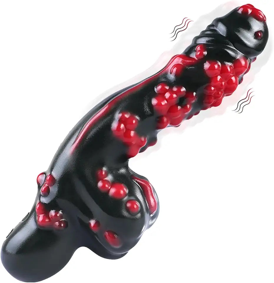 10 Powerful Modes 8.54" Silicone Vibrating Dildo B24122