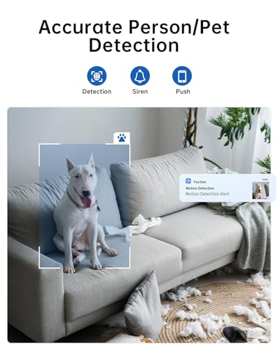 2K Pan/Tilt Indoor Security Camera J20870