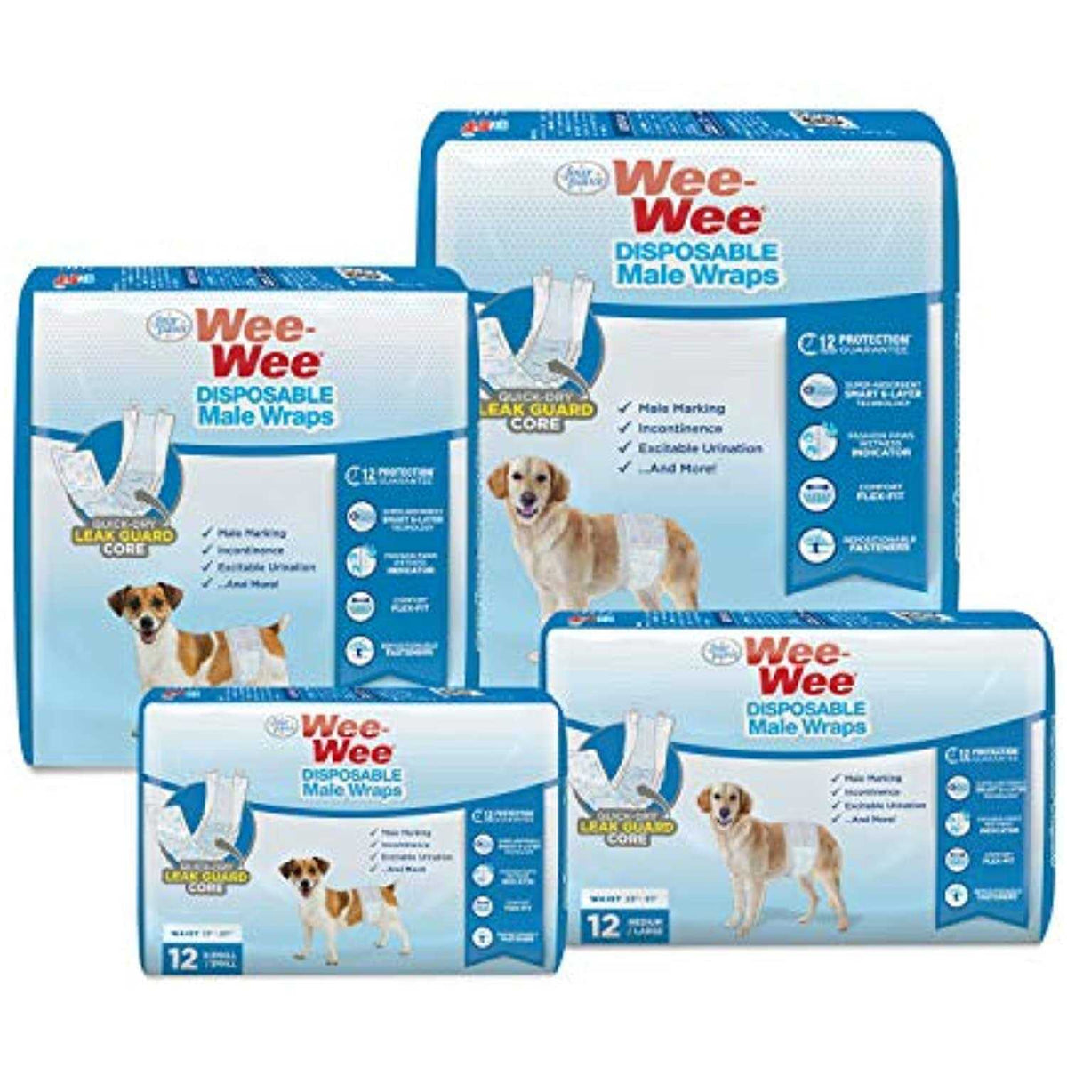 Disposable Male Dog Wraps W739438