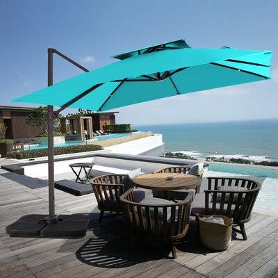 Square Cantilever Umbrella Peacock Blue K530270