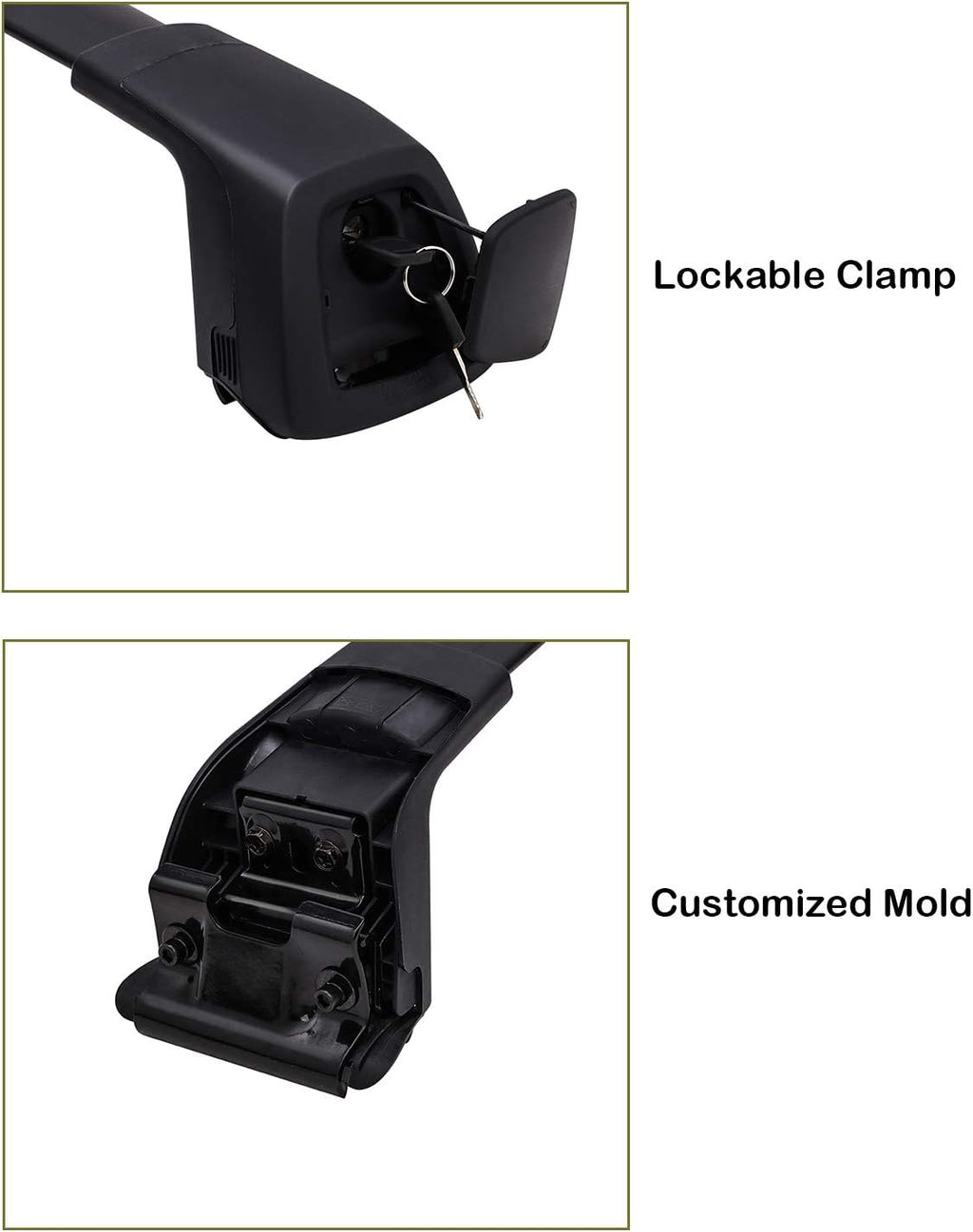 Roof Rack Cross Bar Lockable Cargo Carrier D890063