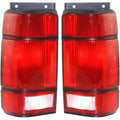Replacement Tail Light Clear & Red Lens Driver and Passenger Side L68756