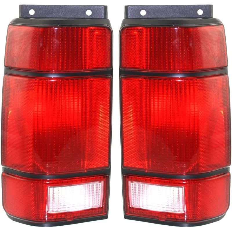 Replacement Tail Light Clear & Red Lens Driver and Passenger Side L68756