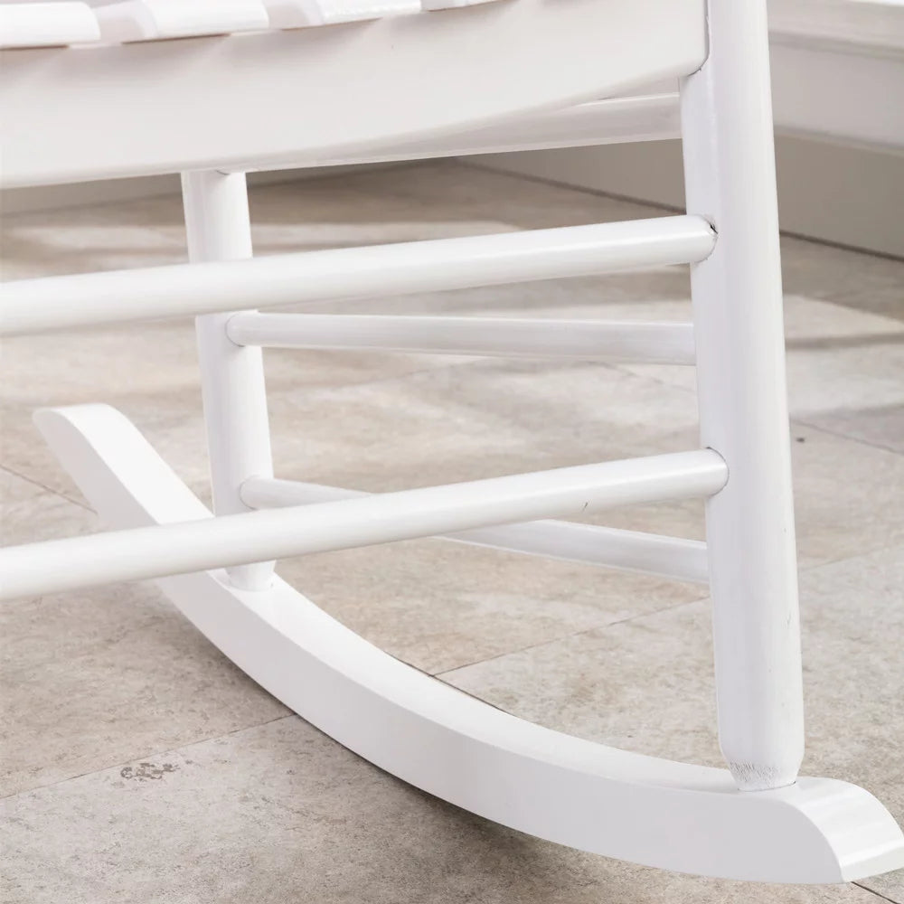 White Wood Rocking Chair E57574