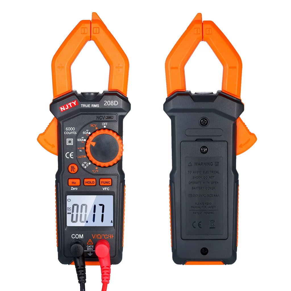 600A Ac/Dc Digital Clamp Meter True-Rms Multimeter L782