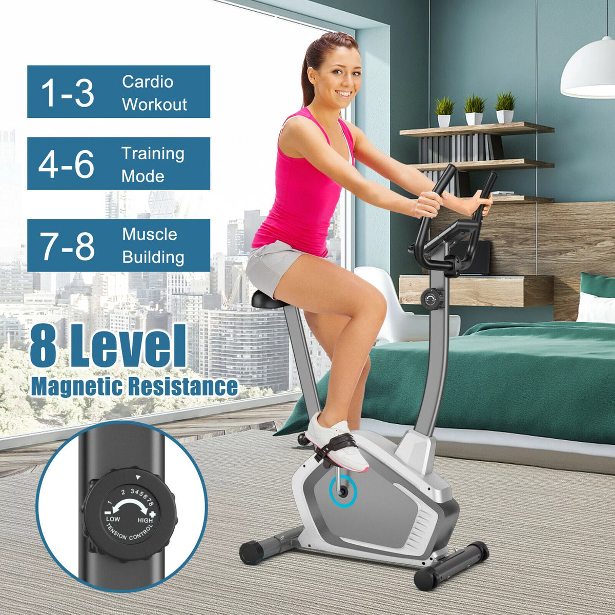 Magnetic Upright Exercise Bike W90452
