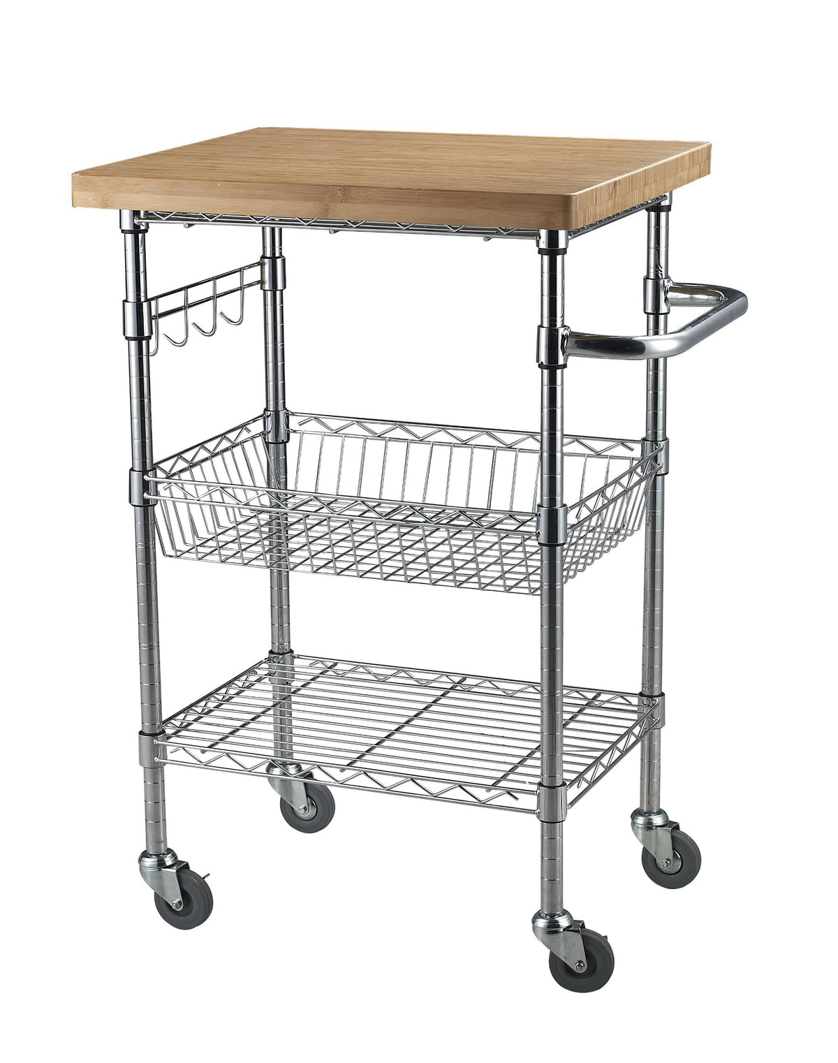 Bamboo Top Wire Cart A3877