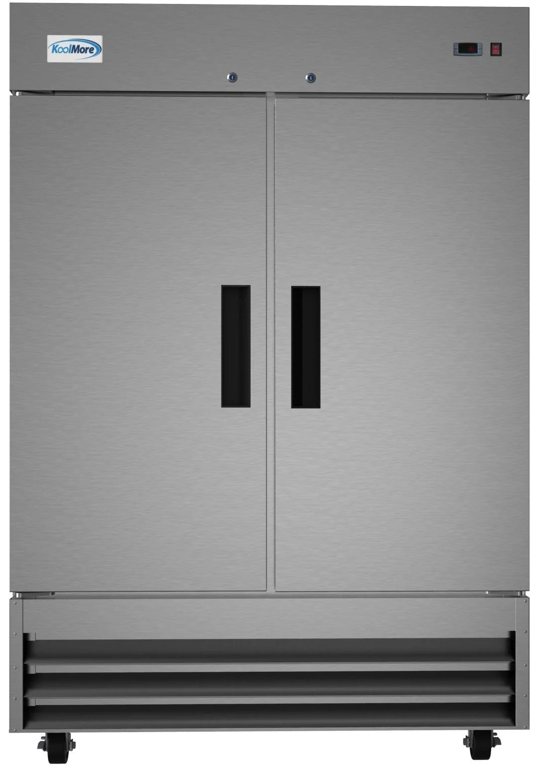 54 in Two Door Stainless Steel Reach-in Refrigerator Cooler 47 Cu. ft. T122