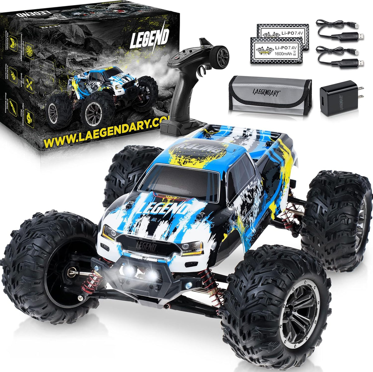 1:10 Scale Brushless 4x4 Off Road RC Monster Truck Z3672