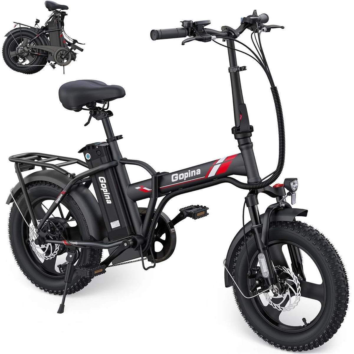350W Fat Tire Folding Electric Bike A520