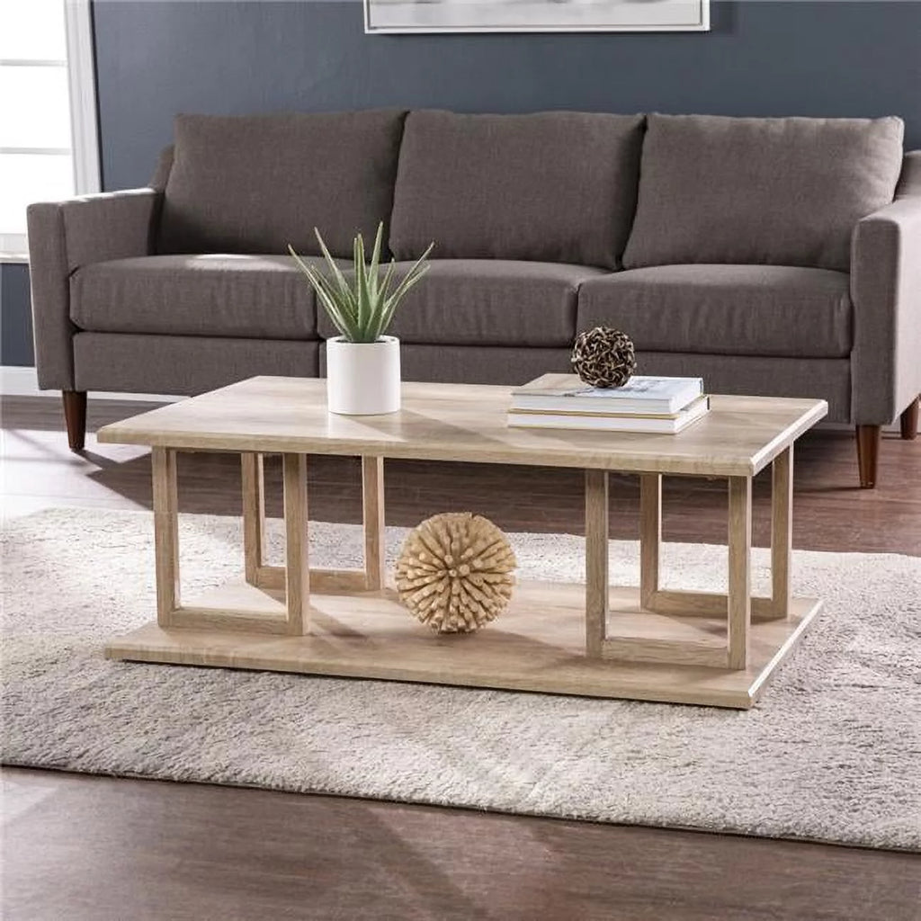 Wood Two Tier Rectangular Coffee Table N13259