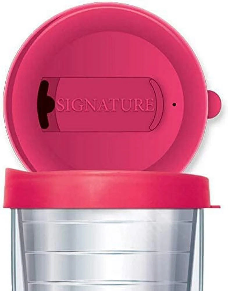 16 Oz Acrylic Tumbler Mug with Pink Lid H263