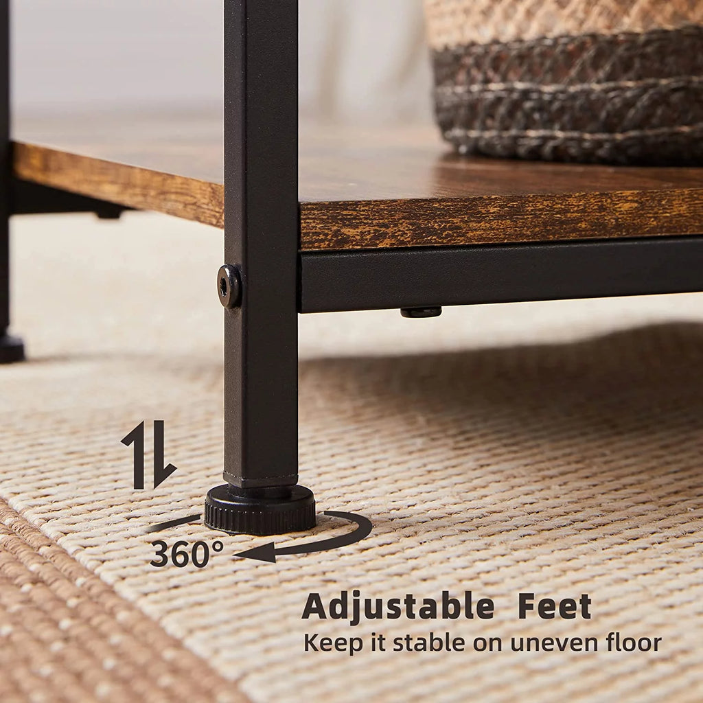 2-Tier Side Table with Storage Shelf Q3554