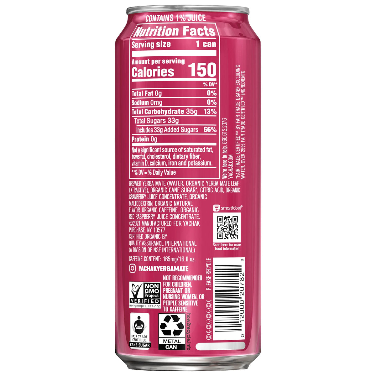 Yerba Mate Drink 16 fl oz 12 Pack Cans C971978