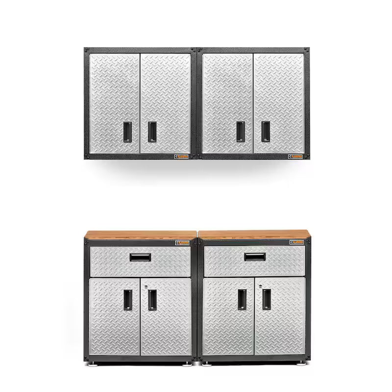 Steel 1-Shelf Wall Mounted Garage Cabinet G59890