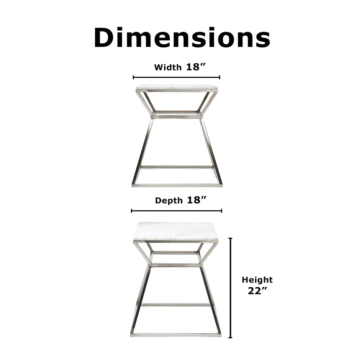 Marble Side Table L623