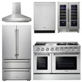 48 Gas Range, Range Hood, Refrigerator, Dishwasher, Wine Cooler V58767