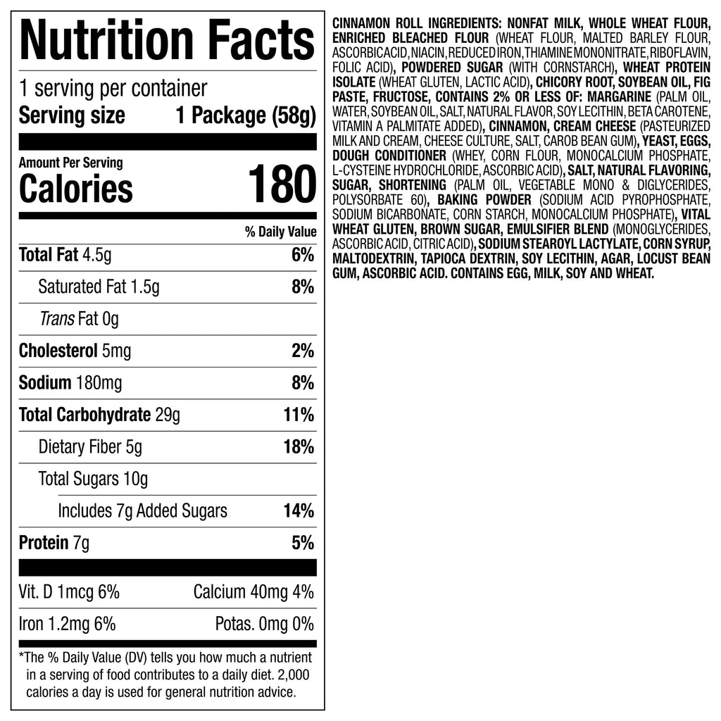 Cinnamon Roll Breakfast Pastries 12 Count K66670