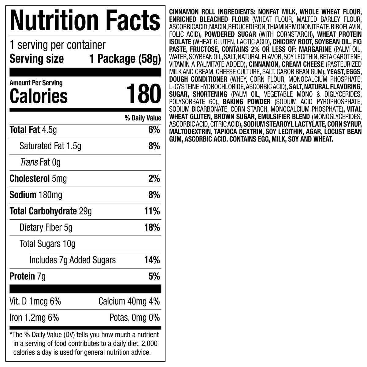 Cinnamon Roll Breakfast Pastries 12 Count K66670