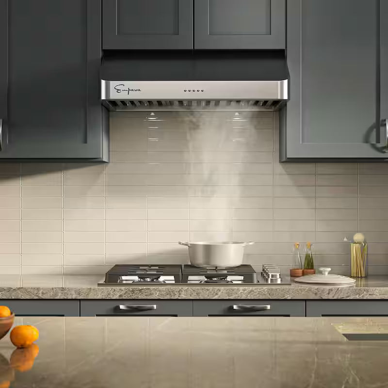 30 in. 500 CFM Ducted Under Cabinet Range Hood with LED Lights in Stainless Steel O247