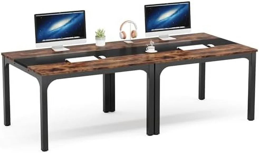 Computer Desk with Brown and Black Splice Board V3785
