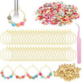 50 Set Wine Glass Charms with Beads and Hoops G969104