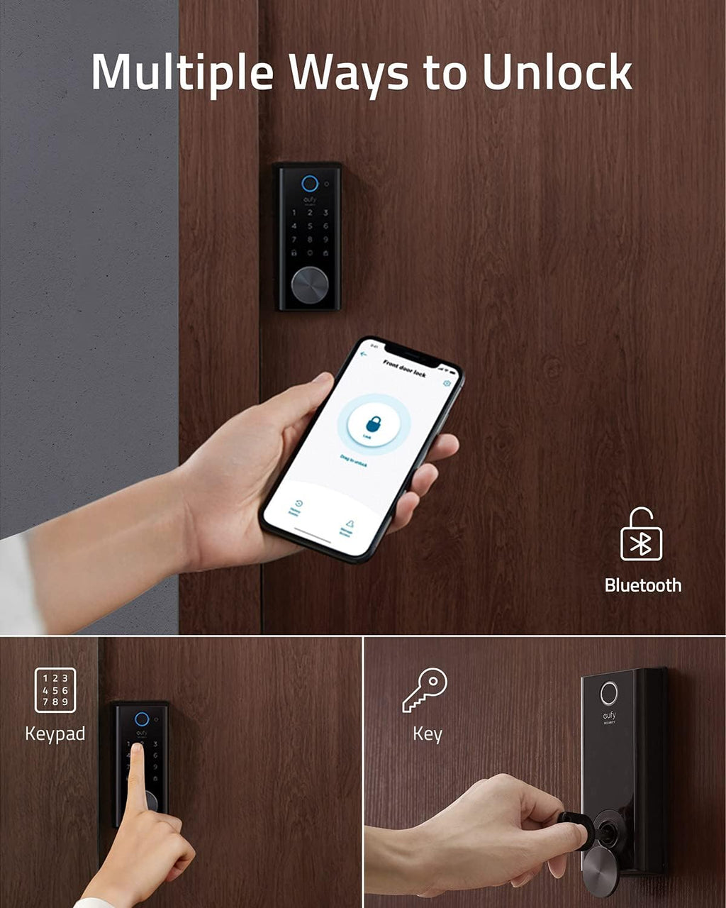 Smart Lock Touch & Wi-Fi Fingerprint Keyless Entry Door Lock V7385