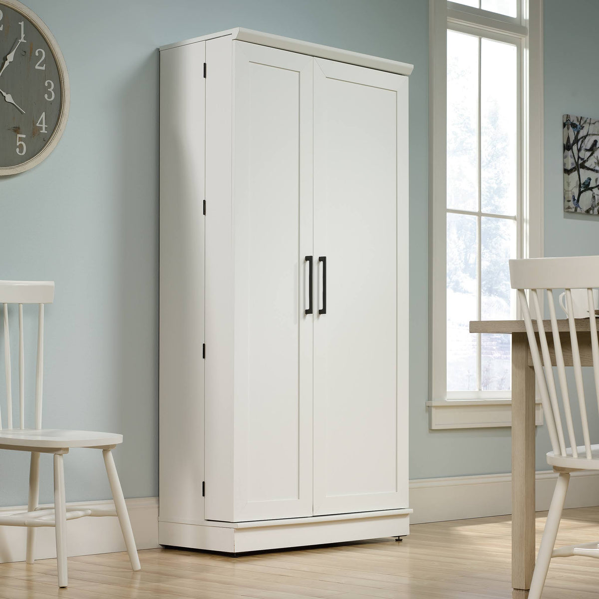 Soft White Storage Cabinet W1364