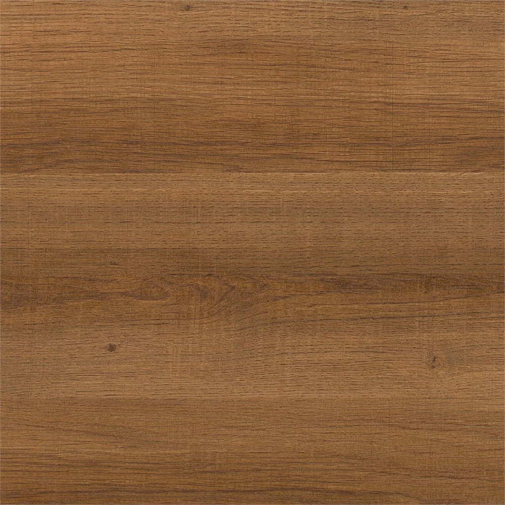 Black Iron Leg Dining Table with Brown Wood Grain Top B572357