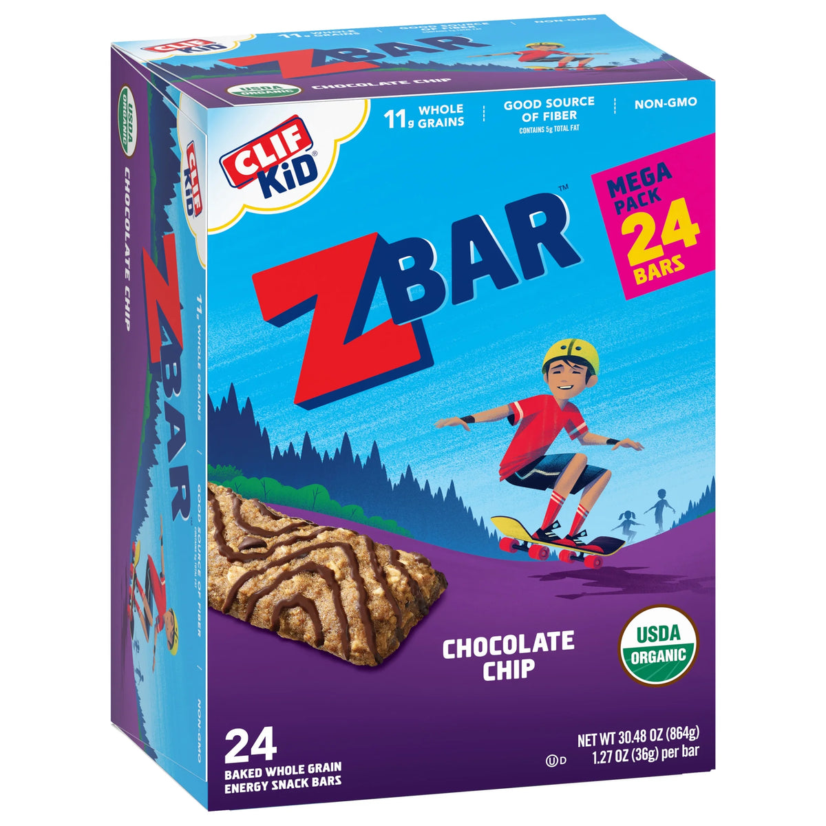 Chocolate Chip Soft Baked Whole Grain Snack Bars 1.27 oz 24 Pack K929