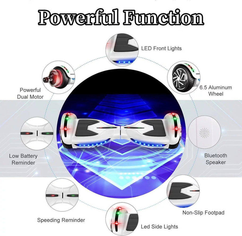 6.5 inch Self Balancing Hoverboard with Seat Attachment B871