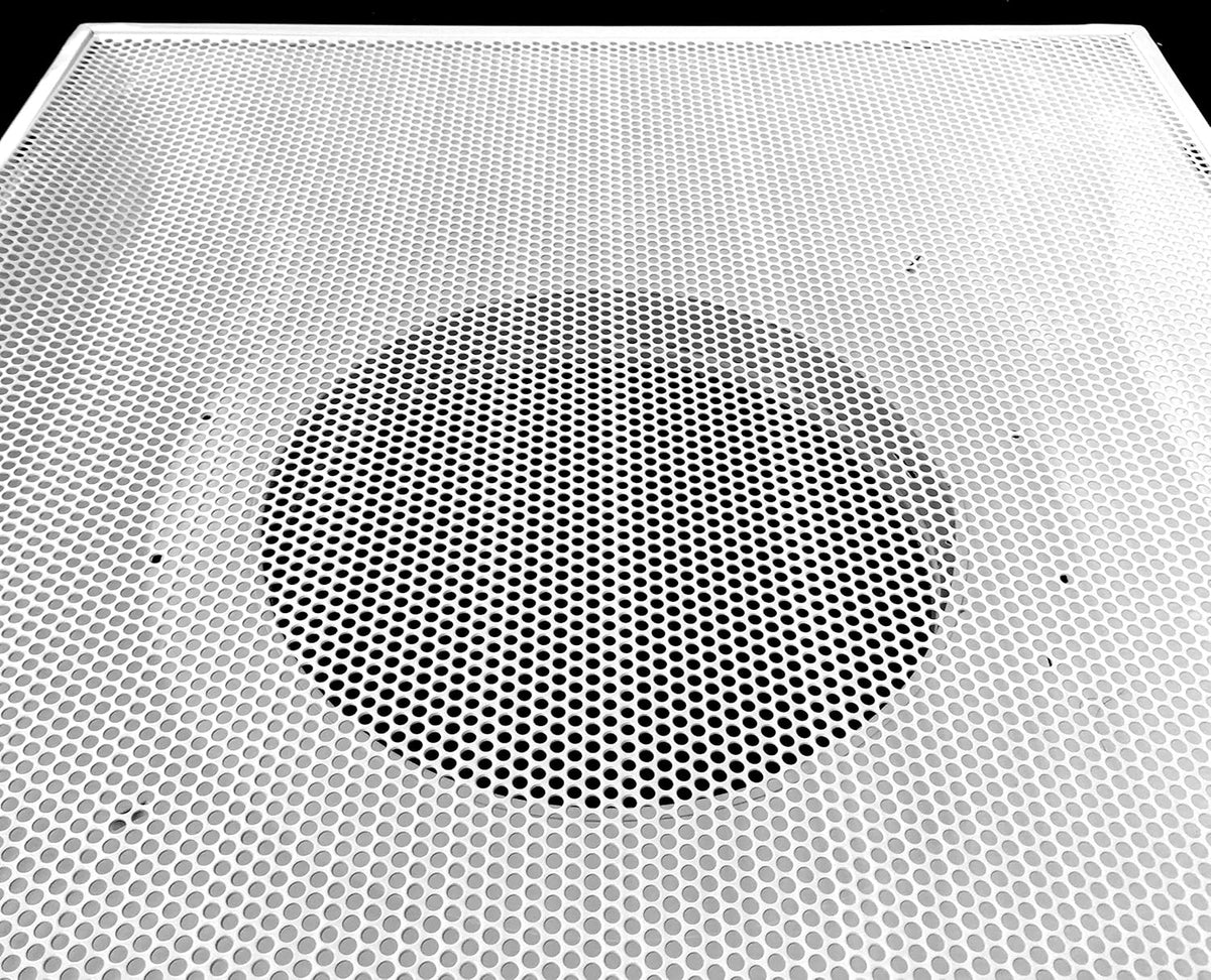 24 x 24 Perforated Return Grill with 12 Collar R4430