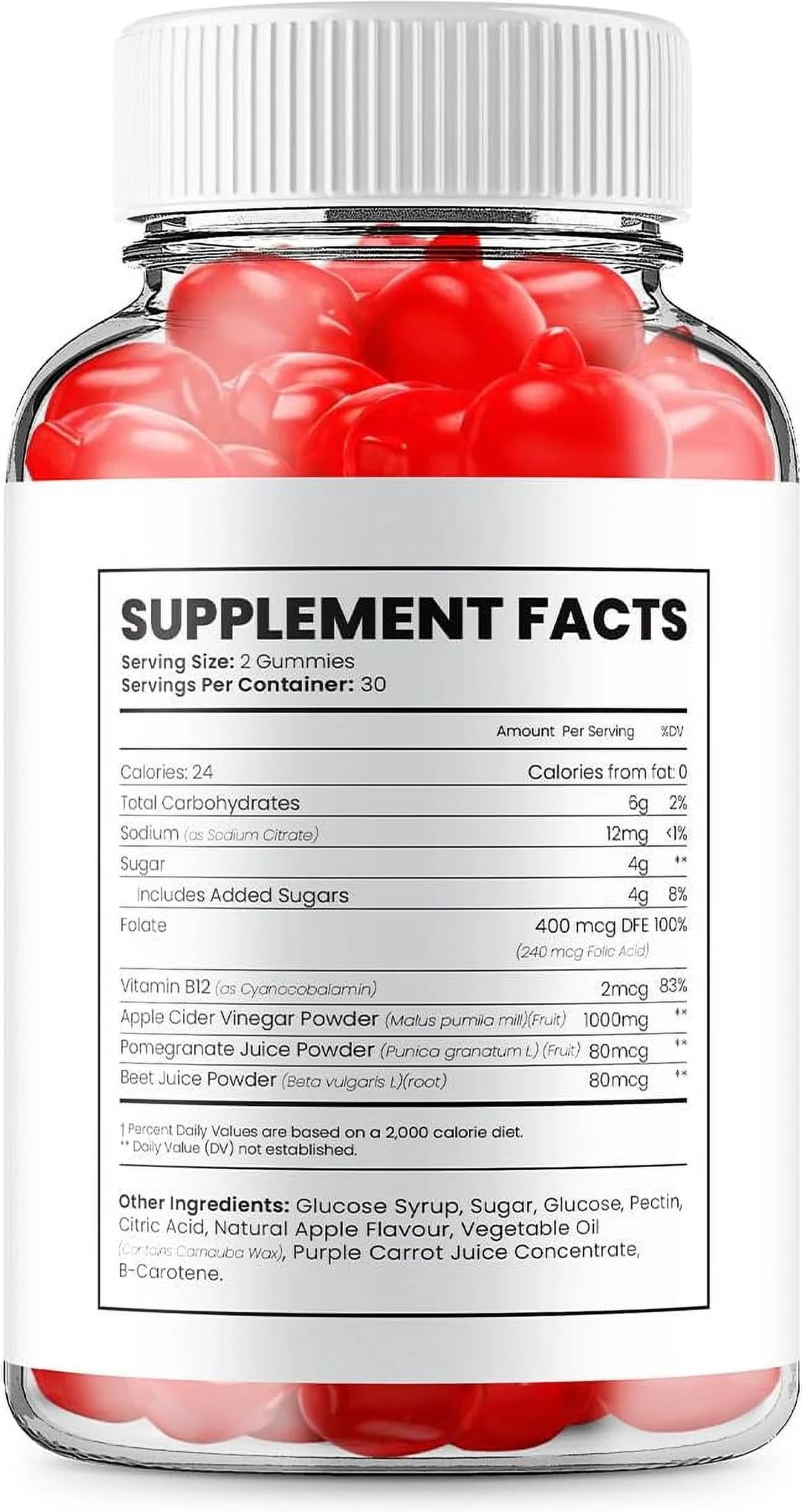 Apple Cider Vinegar Dietary Supplement 60 Gummies C193