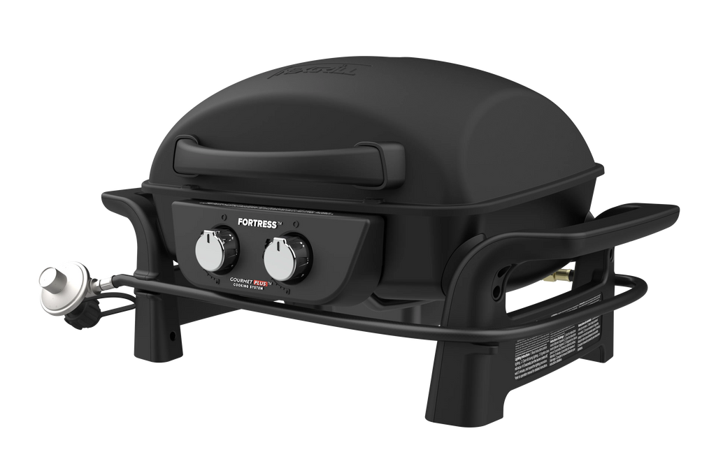 1 Burner Cast Aluminum Tabletop Propane Gas Grill Black F3669