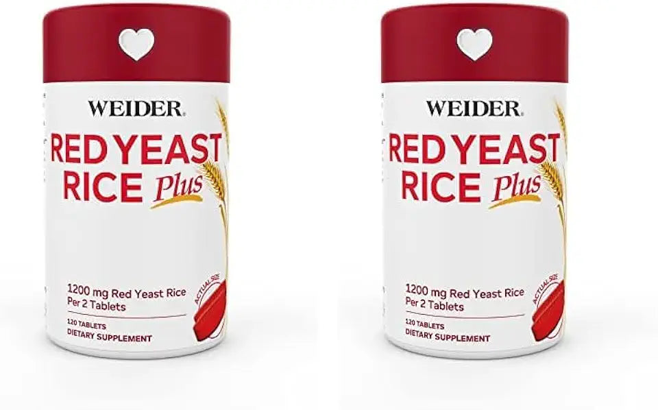 Red Yeast Rice 1200mg Phytosterols Gluten Free Pack of 2 D639969