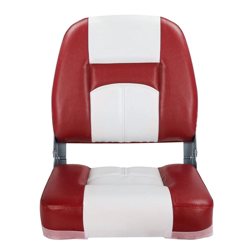 White/Charcoal Low Back Folding Boat Seat, 2 Seats H158632