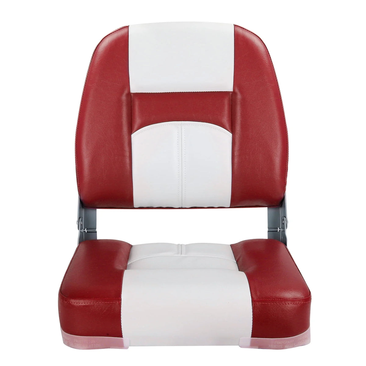 White/Charcoal Low Back Folding Boat Seat, 2 Seats H158632