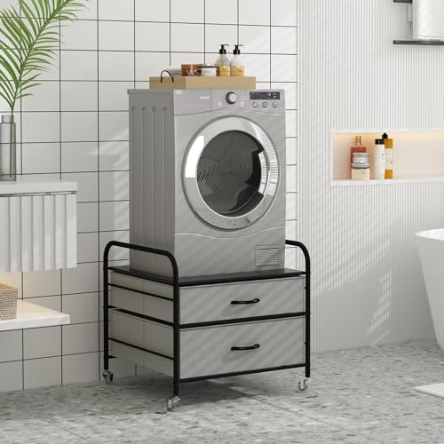 Mini Fridge Stand with 2 Drawer Storage A7119