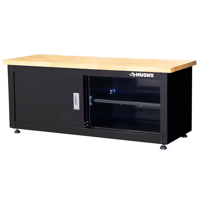 Black Steel Storage Bench K352460