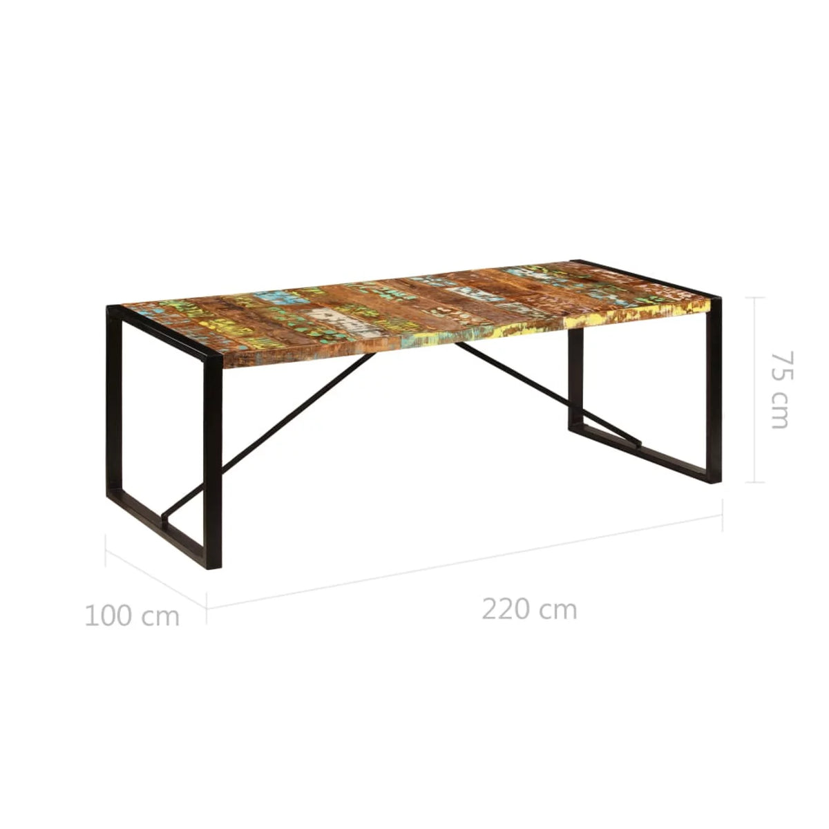 Dining Table Solid Reclaimed Wood R82910