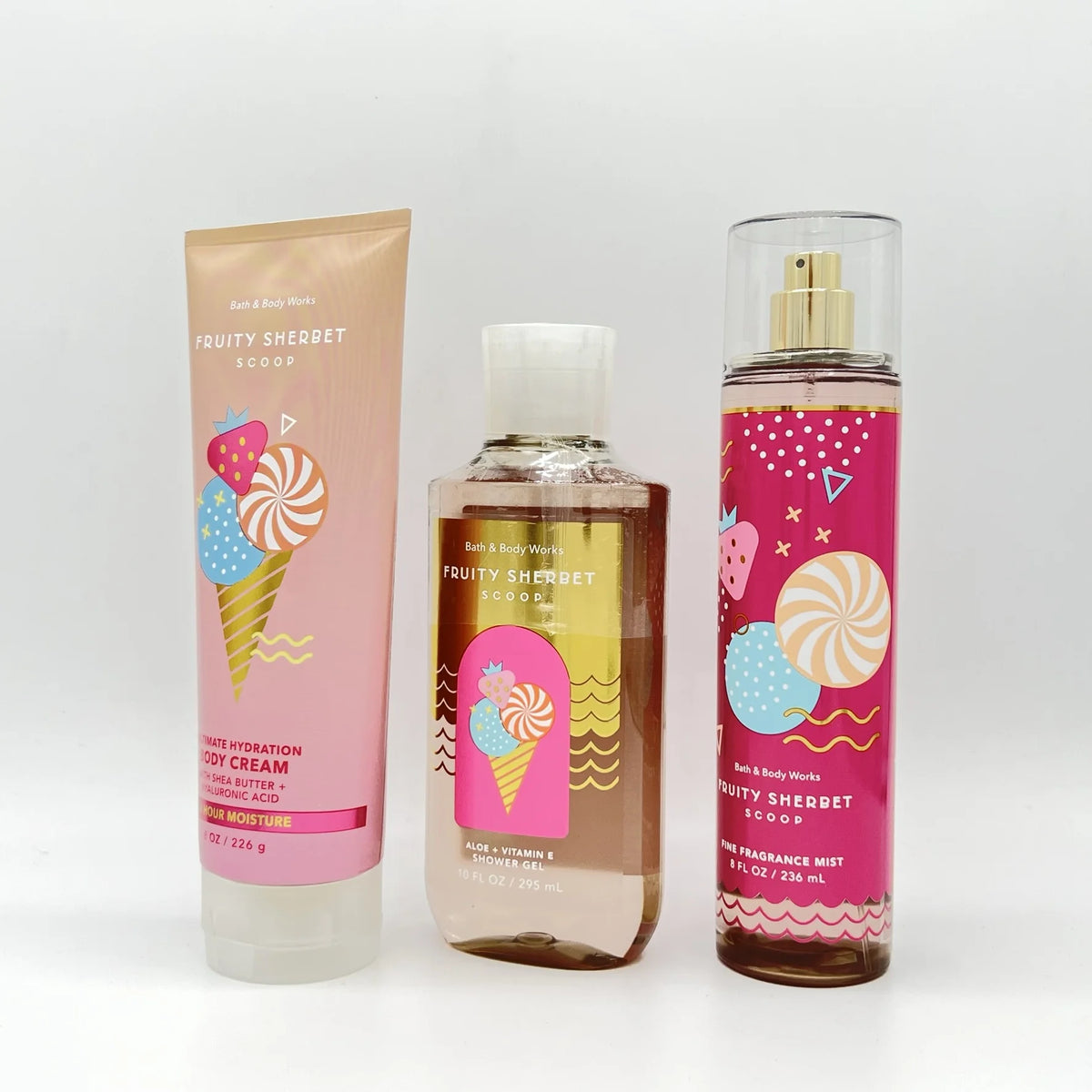 Body Cream, Shower Gel and Fragrance Mist 3-Piece Bundle M6988