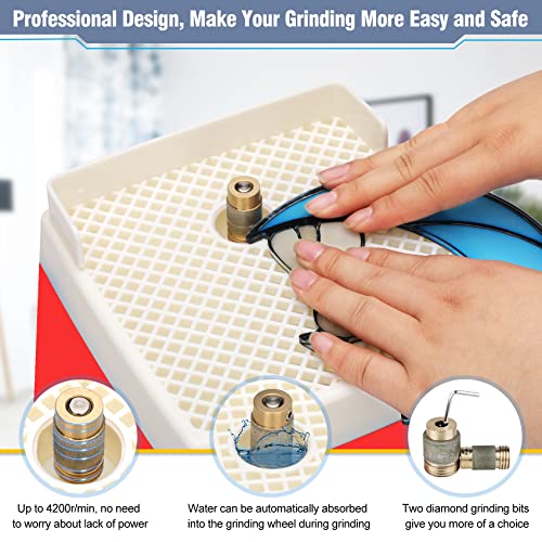 110V 65W Portable Stained Glass Grinder Kit with Diamond Grinder Bit M278