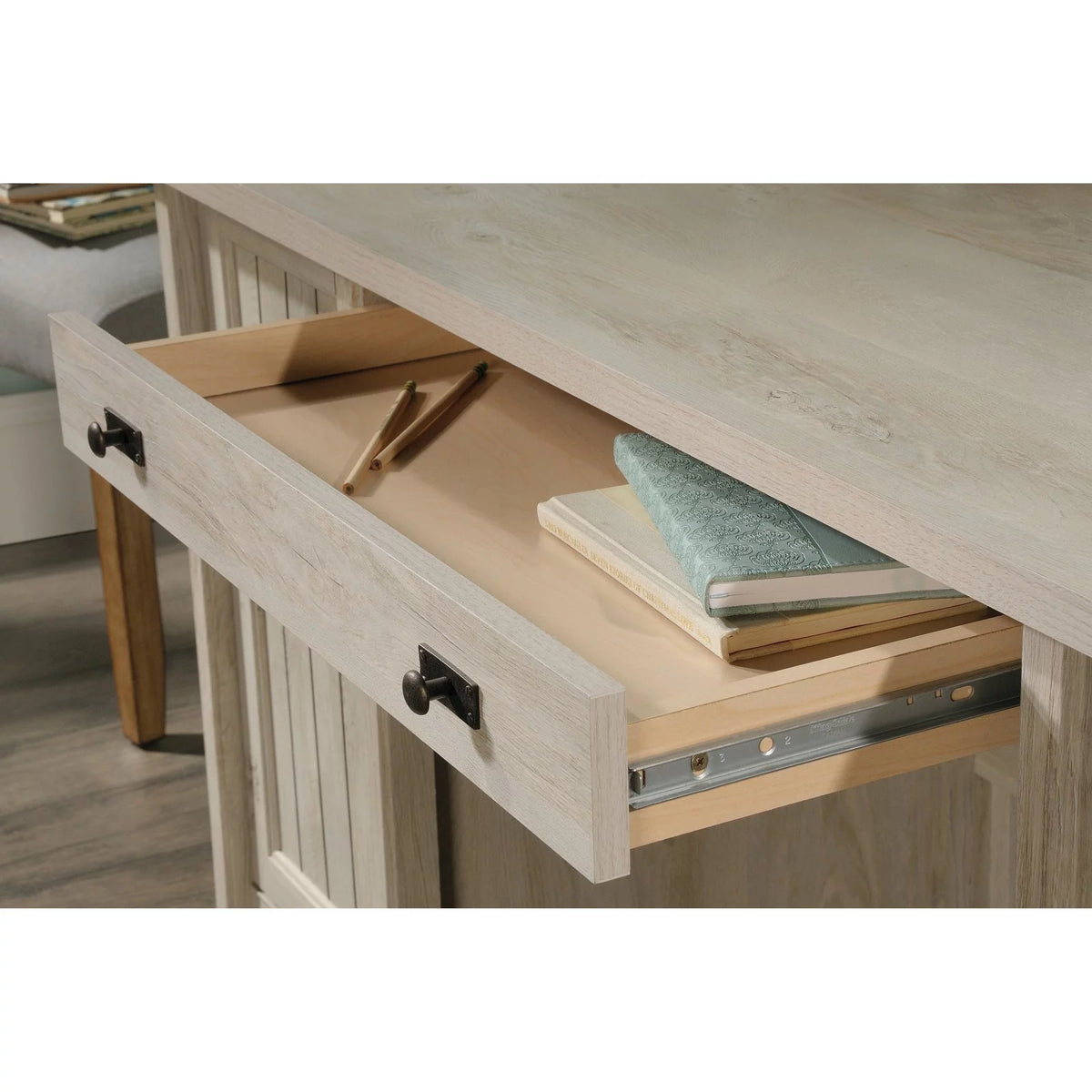 Computer Desk, Chalked Chestnut Finish S693