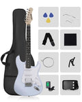 39" Beginner Electric Guitar Kit with Amp & HSS Pickups Black O417179