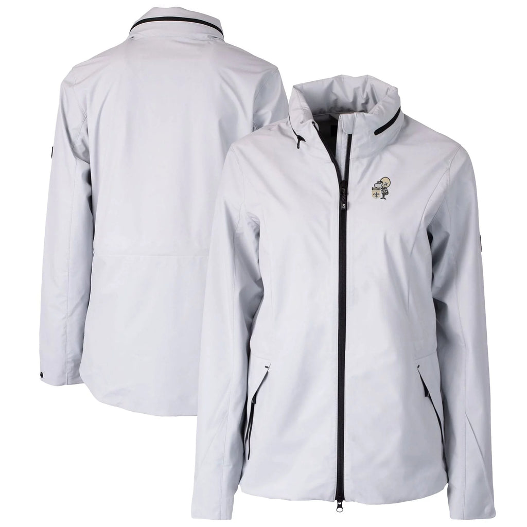 Gray Full-Zip Rain Jacket L29711