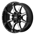 Gloss Black Machined 17x8 5x160 42mm Wheel D952503