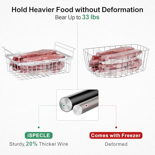 Expandable Chest Freezer Organizer Baskets, 2 Pack V791928